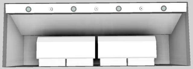 Vent-A-Hood® 66" White Wall Mounted Liner Insert-2
