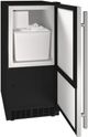 U-Line®  ADA Series 15" 25 lb. Stainless Solid Ice Maker-1