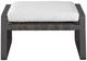 Universal Explore Home™ Coastal Living Outdoor San Clemente Canvas Natural Fabric/Metal Ottoman-1