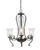 Cal® Lighting & Accessories Metal 3-Light Eternity Chandelier-0