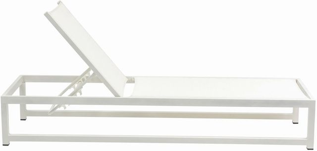 Meridian Furniture Maldives Cream Aluminum Outdoor Patio Adjustable Lounge Chair-4