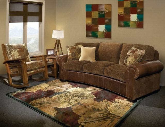 Marshfield Furniture Baldwin (Leather) Brown Loveseat-1