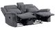 Homelegance® Dean Gray Double Manual Reclining Loveseat with Center Console-4