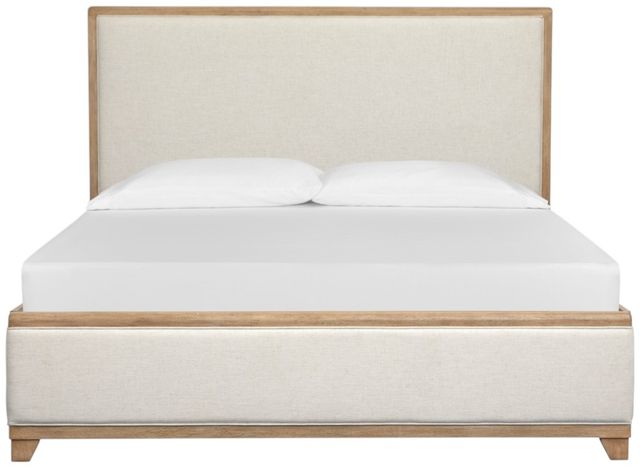 Magnussen Home® Coventry Honey Maple/Natural King Upholstered Panel Bed-1
