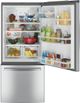 GE® 30" 21.0 Cu. Ft. Fingerprint Resistant Stainless Steel Bottom Freezer Refrigerator-3