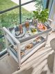 Universal Explore Home™ Weekender Coastal Living Home Jupiter White Sand Bar Cart-3