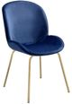 ACME Furniture Chuchip 2-Piece Blue/Gold Side Chair Set-0
