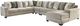 Benchcraft® Ardsley 5-Piece Pewter Right-Arm Facing Sectional and Chaise-0