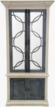 Vintage Furniture Circle Vitrine with Mirror-0