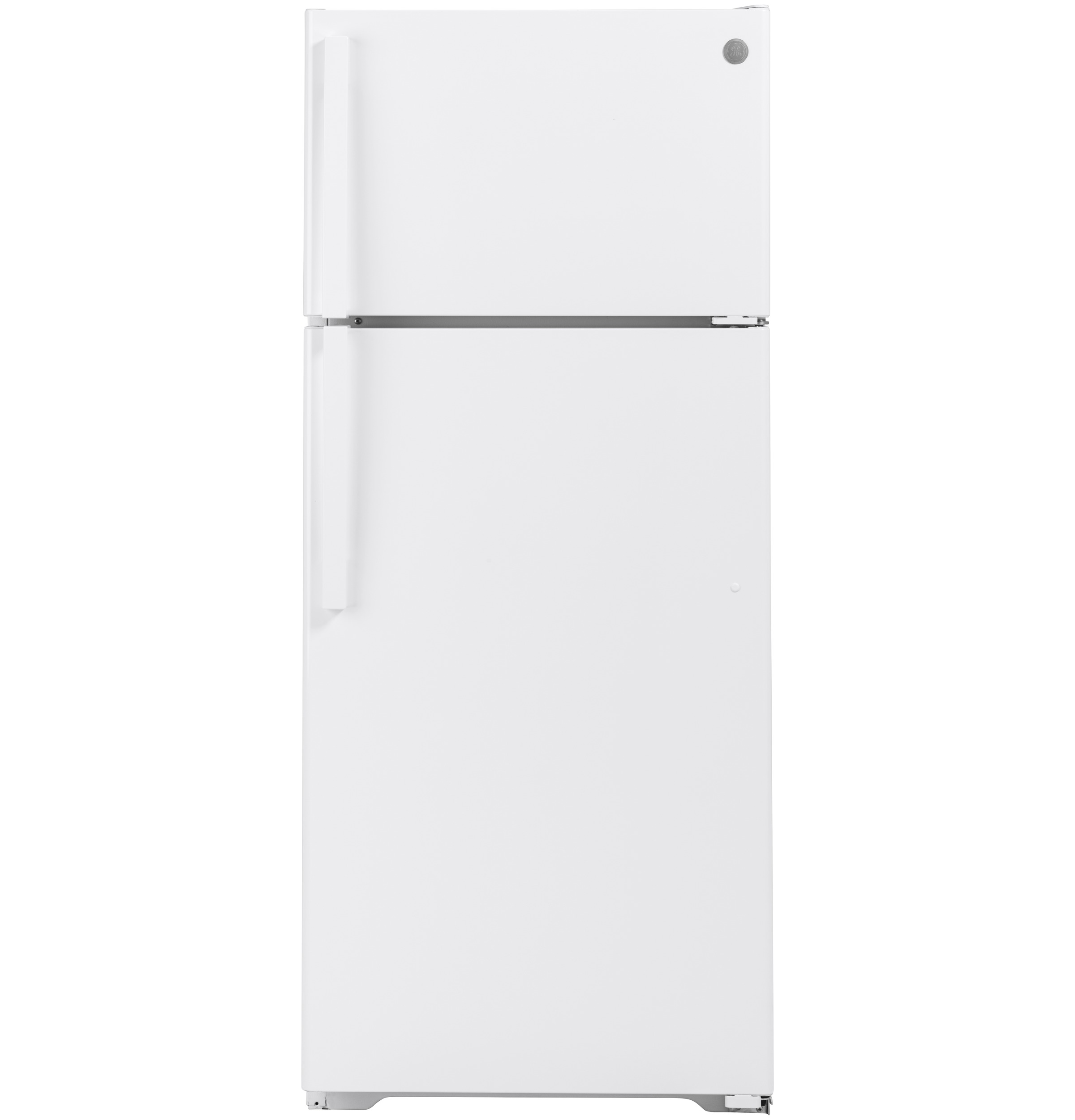 GF STOREE様 GE® 28 in. 17.5 Cu. Ft. White Top Freezer Refrigerator | Snow
