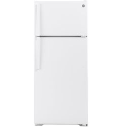 GE® 28 in. 17.5 Cu. Ft. White Top Freezer Refrigerator