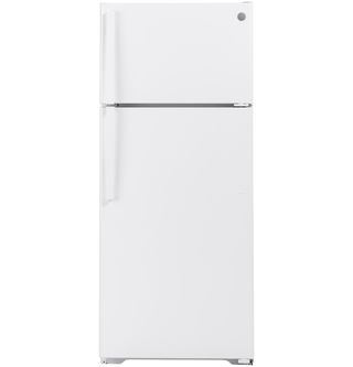 GE® 28" 17.5 Cu. Ft. White Freestanding Top Freezer Refrigerator