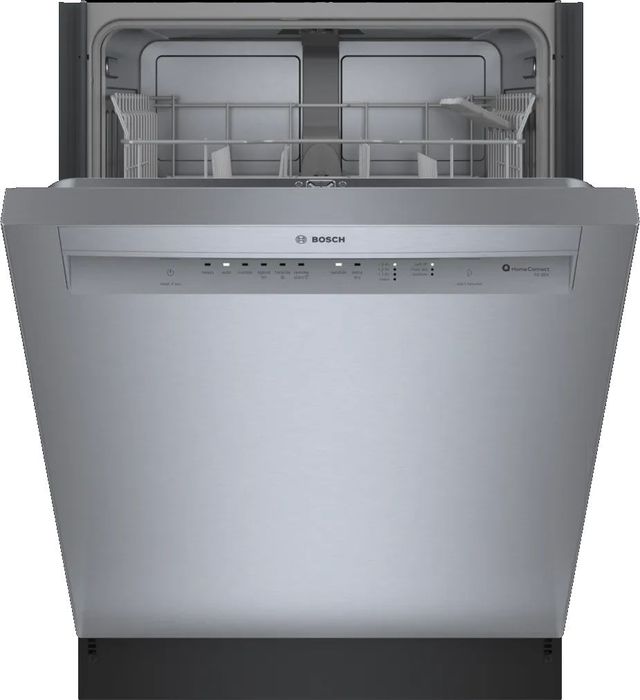 Bosch® 100 Series 24" Stainless Steel Front Control Built In Dishwasher-1