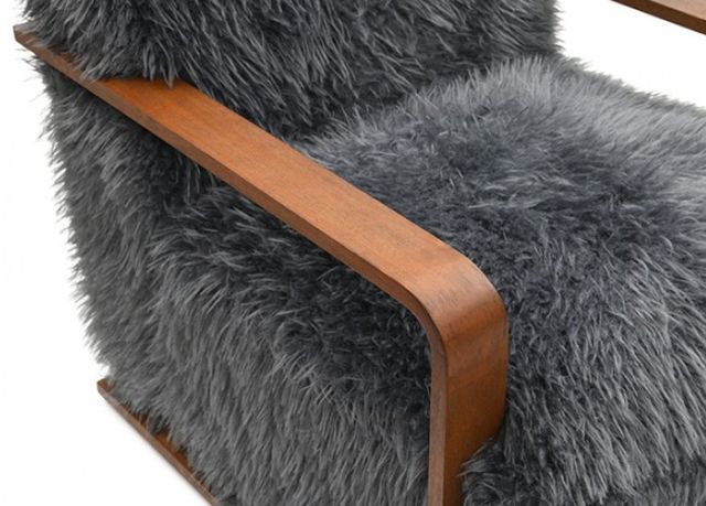 Furniture of America® Elardo Charcoal Gray Accent Chair-3