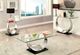 Furniture of America® Orla II Glass Top Coffee Table with Satin Plated Base -1