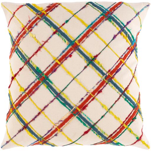 Surya Callie Dark Red 22"x22" Toss Pillow with Down Insert-0