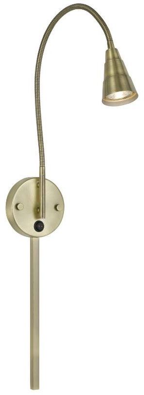 Cal® Lighting & Accessories Rust Wall Mount Gooseneck Lamp-1