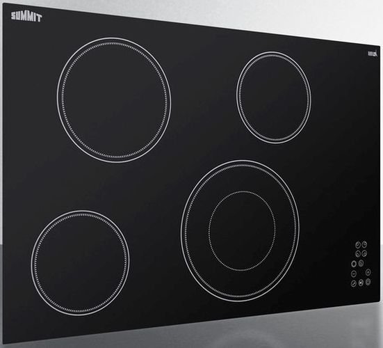 Summit® 30" Black Electric Cooktop-2