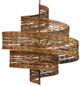 Currey & Company Saisei Khaki/Natural Rattan Grande Chandelier-0