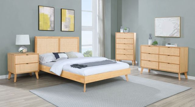 Powell® Claudette Natural Queen Panel Bed-1