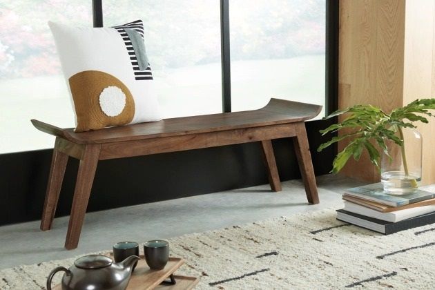 Signature Design by Ashley® Abbianna Medium Brown Accent Bench-3
