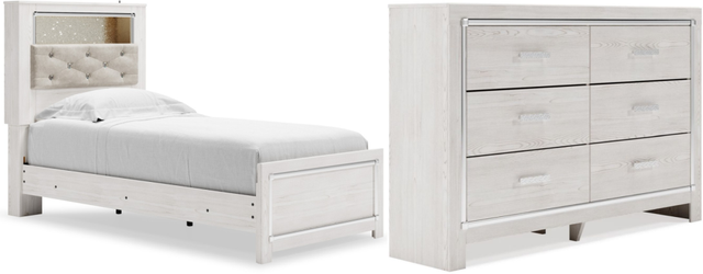 Signature Design by Ashley® Altyra 2-Piece White Twin Bookcase Bed Set-0