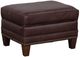 Fairfield® Customizable Pelle Provisions Presley Leather Ottoman with Nailhead Trim-0