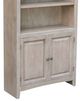 John Thomas Furniture® Home Accents Taupe Gray 72" Shaker Bookcase with a Pair Bookcase Doors-1