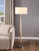 Coaster® Flanary Chrome/Natural Floor Lamp-2