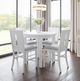Jofran Inc. Urban Icon Glass Top Round Counter Table with White Base-1