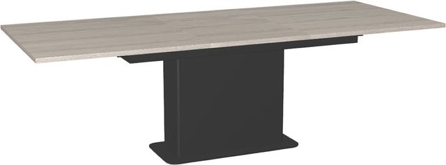 Amisco Customizable Lucarelli 96" Rectangular Extendable Table with 1" Thermo Fused Laminate Top and 1 Leaf-1