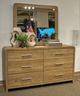Signature Design by Ashley® Dovander Warm Natural Brown Dresser and Mirror-1