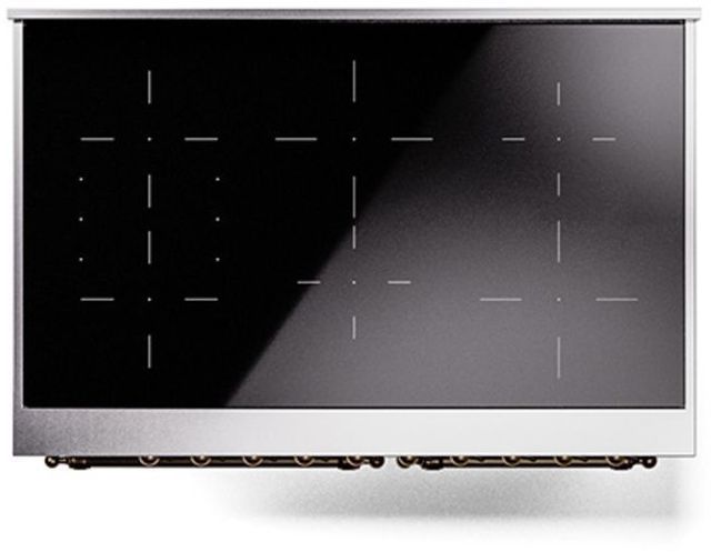 Ilve® Nostalgie II Series 40" Glossy Black Pro Style Induction Range-2