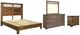 International Furniture Direct Parota 4-Piece Brown Natural Two-Tone Queen Bedroom Set-0