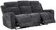 Coaster® Kennett 2-Piece Dark Gray Chenille Upholstered Power Reclining Sofa Set-2