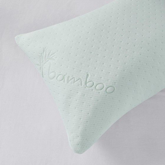 Olliix by Sleep Philosophy Ivory King Bamboo Shredded Memory Foam Pillow-2