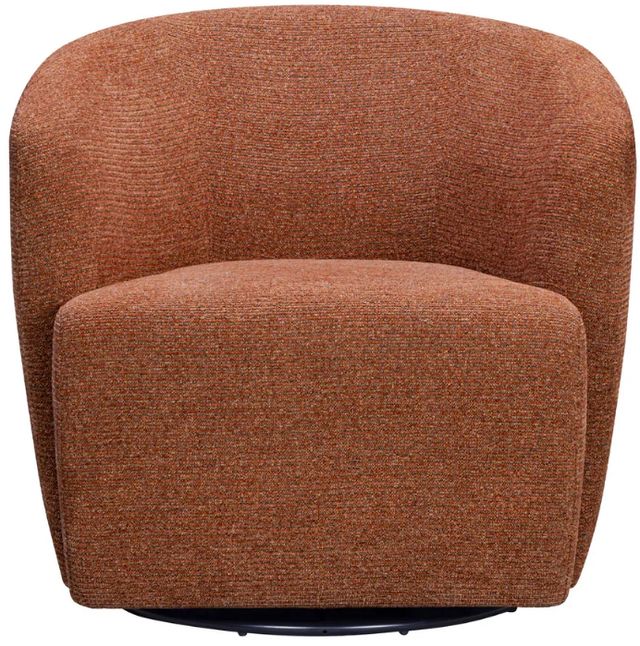 Parker House® Mingle Thatch Terracotta Swivel Glider Accent Chair-1