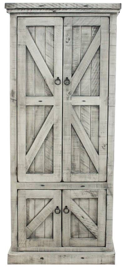 American Heartland Manufacturing Rustic Double Door Pantry-1