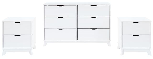 Powell® Portix 3-Piece White Closet Storage Set-0