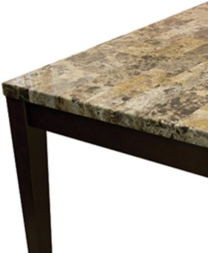 American Wholesale Furniture Breccia Dark Merlot/Faux Marble Cocktail Table-1