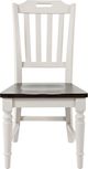 Jofran Inc. Orchard Park Brown/Light Gray Slatback Chair-2