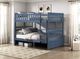 Homelegance® Nora Blue Full/Full Bunk Bed-1