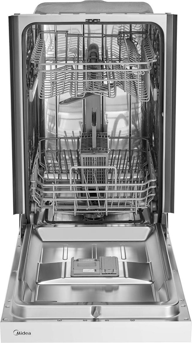 Midea® 18" White Front Control Built-In Dishwasher -4