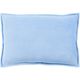 Surya Cotton Velvet Bright Blue 20"x20" Pillow Shell with Down Insert-1