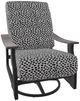 Telescope Casual St. Catherine Agra Classic/Graphite Aluminum/Fabric Outdoor MGP Cushion Swivel Rocker with Boardwalk Rustic Arms-0