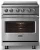 Viking® 5 Series 30" Stainless Steel Pro Style Induction Range with Polished Chrome Trim-4