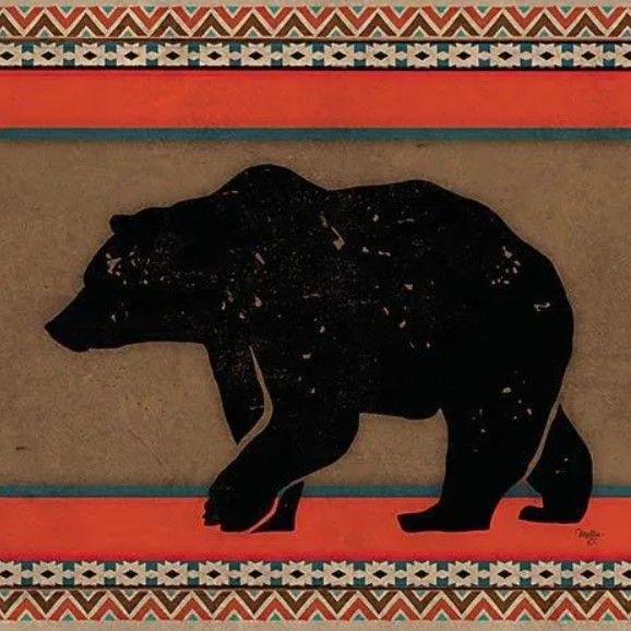 Classy Art Out West Bear by Mollie B. Wall Art-0