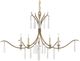 Currey & Company Marshallia Rustic Gold Small Chandelier-0
