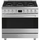 Smeg Professional 36" Stainless Steel Pro Style Dual Fuel Range-0