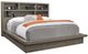 Aspenhome® Modern Loft Greystone California King Bookcase Bed-0